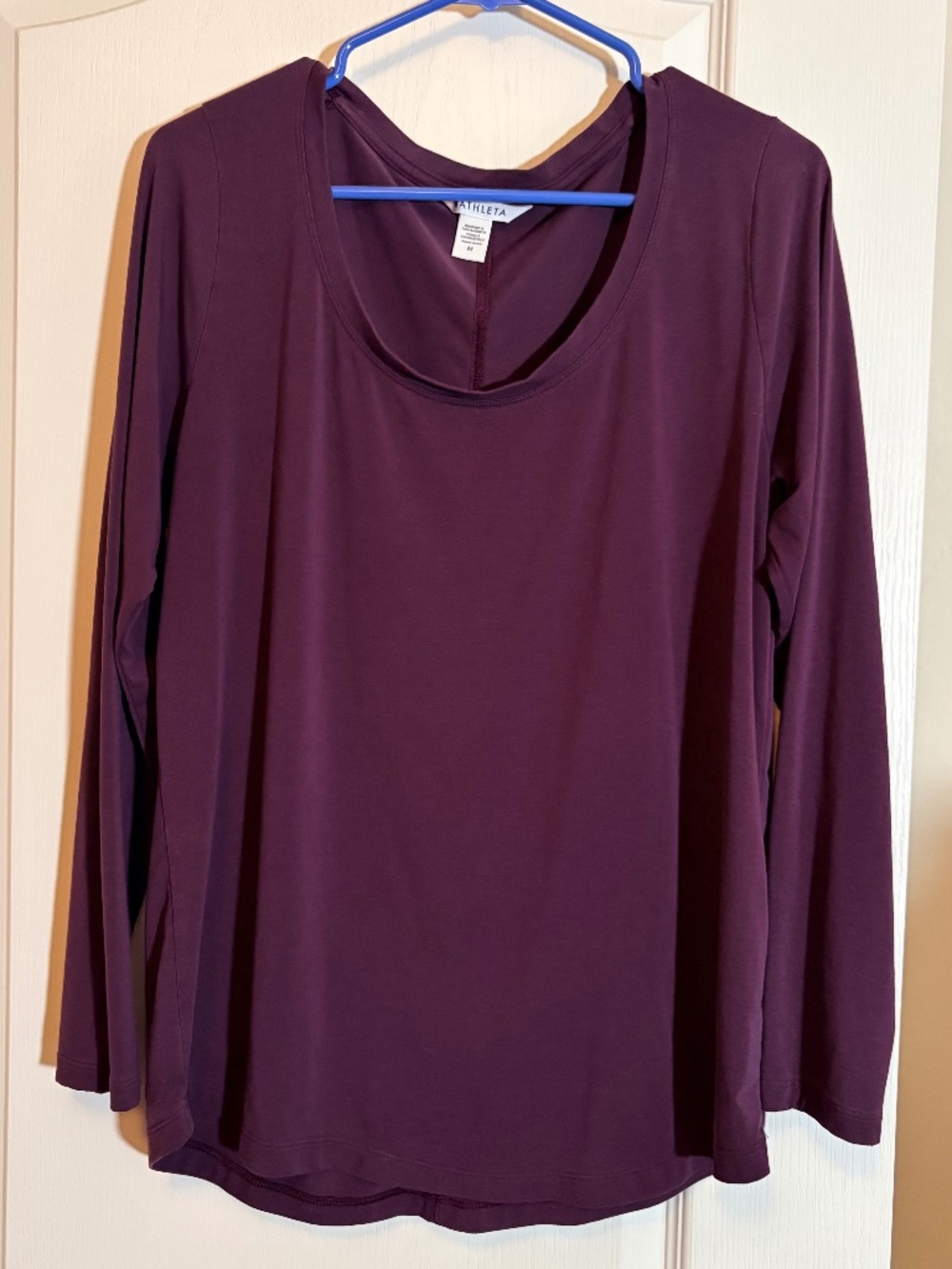 Athleta long-sleeve scoop neck top